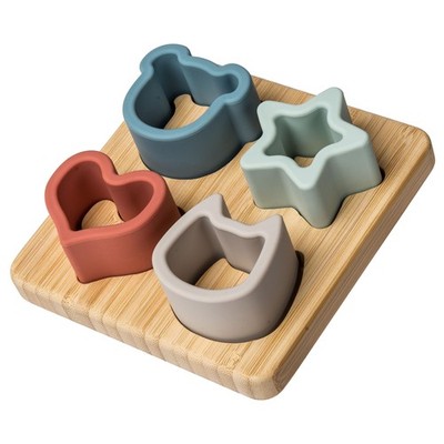 Mary Meyer Baby and Toddler Toys 4 x 4-Inches, Animal, Star, Heart Shapes 