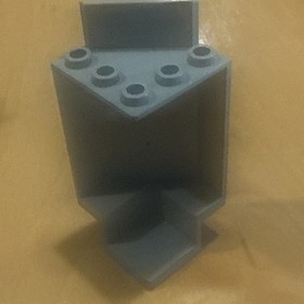 (2)-LEGO 2345 Light Gray Panel 3x3x6 Corner Wall 6278 Enchanted Island Pirates