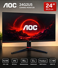 AOC 24G2U5 24 Zoll Gaming Monitor IPS Full HD 75 Hz 1 ms FreeSync HDMI/DP