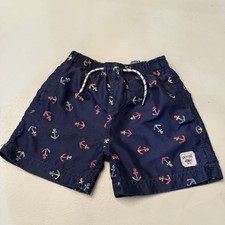 Spicy tuna Swim Shorts Trunks Boys Multi Colored Anchors Print Size 6