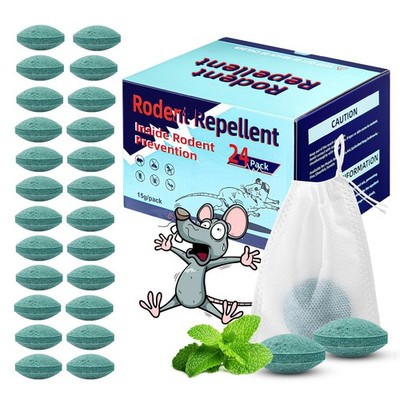 Mouse Rodent Repellent,24 Pack Peppermint Lemon Mice Repellent for Squirrel R...