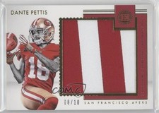 2018 Panini Encased Substantial Rookie Swatches Gold 8/10 Dante Pettis 0q21