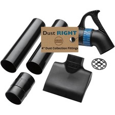 Dust Right 4'' Quick Change Floor Sweep – Collector Accessories Kit... 