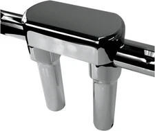 Drag Specialties - 0602-0608 - Risers - 6" - Big Buffalo - Top - Chrome