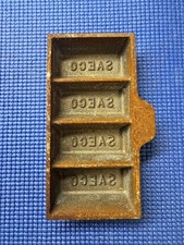 SAECO lead cast iron Ingot mold used