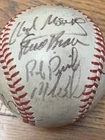 Estate Find:   Team Signed Multiple Signatures Vintage Rawlings Baseball - SEE!