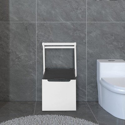 Wall Mounted Folding Chair Shoe Bench Shower Seat 150KG White