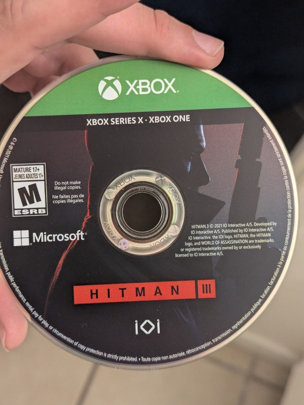 Hitman III Xbox Series X/Xbox One Disc Only M 2021 IO Interactive