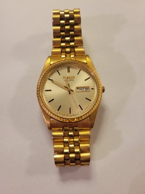 Vintage Pulsar by Seiko Quartz Jubilee Gold Plated Men's Watch 36mm V533-8B50