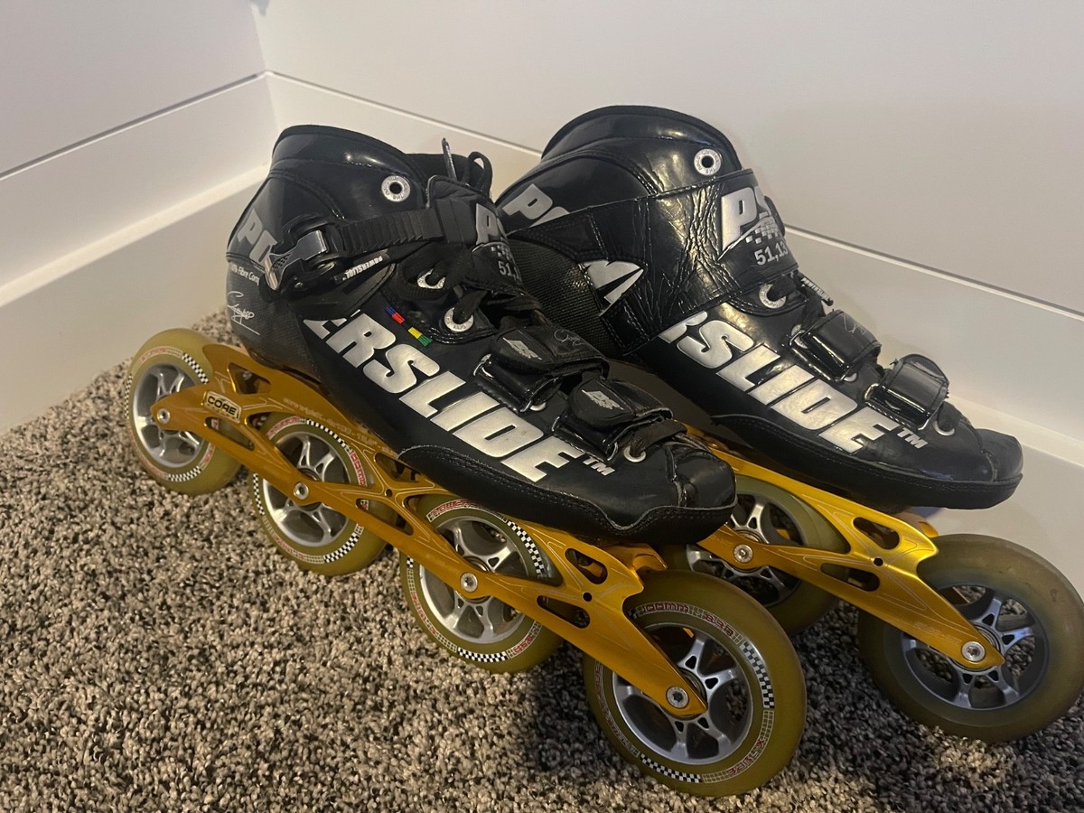 Powerslide C6 Core tripleX Speed Inline Skates Black/Green Size 8.5 Powerslide Phuzion Universe - Green main image 2
