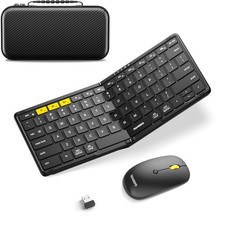 Full-size Portable Folding Bluetooth Keyboard  Mouse Combo, Samsers KM08