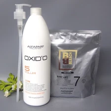 DUO Alfaparf Oxid'o 5 Volume 15% Cream Developer 1L & BB Bleach EASY LIFT 7