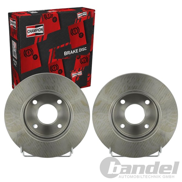 2X Champion Bremsscheiben 260Mm BelÜFtet Vorne Passend FüR Ford Cougar Mondeo-image