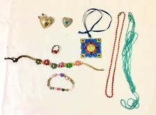 Jewelry Necklaces, Bracelts, Ring, Pendant Lot, Multi-Color - FUN!