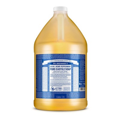 Dr. Bronner's - Pure-Castile Liquid Soap (Peppermint, 1 128 Fl Oz (Pack of 1) 