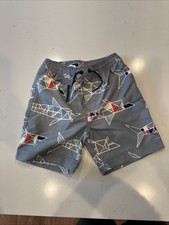 New NWT Boys Tea Collection Swimsuit Shorts Trunks Sharks 4 4T