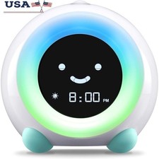 MELLA Sleep Trainer Alarm Clock Night Light Sleep Sounds Kids Bedtime Gadget New