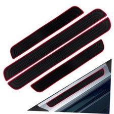 4PCS Car Door Sill Protector, Car Door Edge Guards, Anti 6cm wide Red Edge