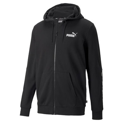 Puma Herrenkleidung Sweatshirt 84876801 ESS+ TAPE FULL ZIP Schwarz 