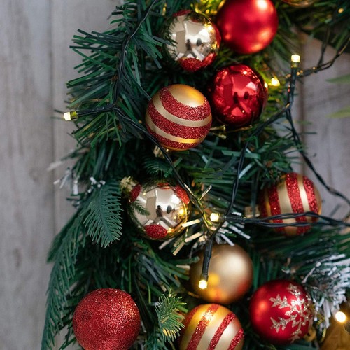 JY 50PCS 4CM Shatterproof Christmas Ball Decorations Christmas Tree Ornaments - Picture 3 of 10