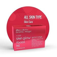 Aroma Magic 7 Step Skin Glow Facial Kit Turmeric Rose Single Use