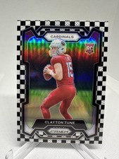 Clayton Tune 2023 Panini Prizm #302 Black White Checkerboard Rookie SP