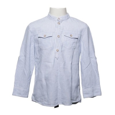 H&M, Hemd, Größe: 122, Blau/Weiß, Baumwolle/Leinen, Streifen, Jungen #bPI