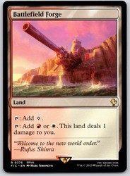 Battlefield Forge #375/843 Commander: Final Fantasy MTG Rare Land