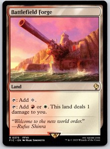Battlefield Forge #375/843 Commander: Final Fantasy MTG Rare Land