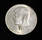1968-D  50c Kennedy SILVER Half Dollar