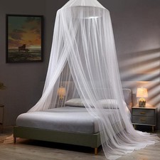 Mosquito Net Bed Canopy for Girls,King Canopy Bed Curtains Queen Size from Ceili
