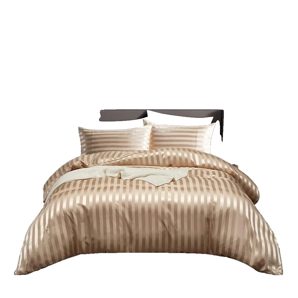 Rayas Marrón Fundas de edredón y Juegos de Cama