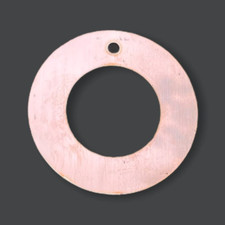 Copper Washers with 1 Hole, 1.5" 10 Pack 