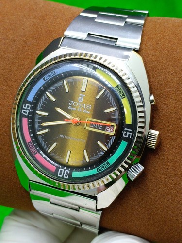 vintage Joyas Super De Luxe watch Antimagnetic Date Indicator Mechanical Manual