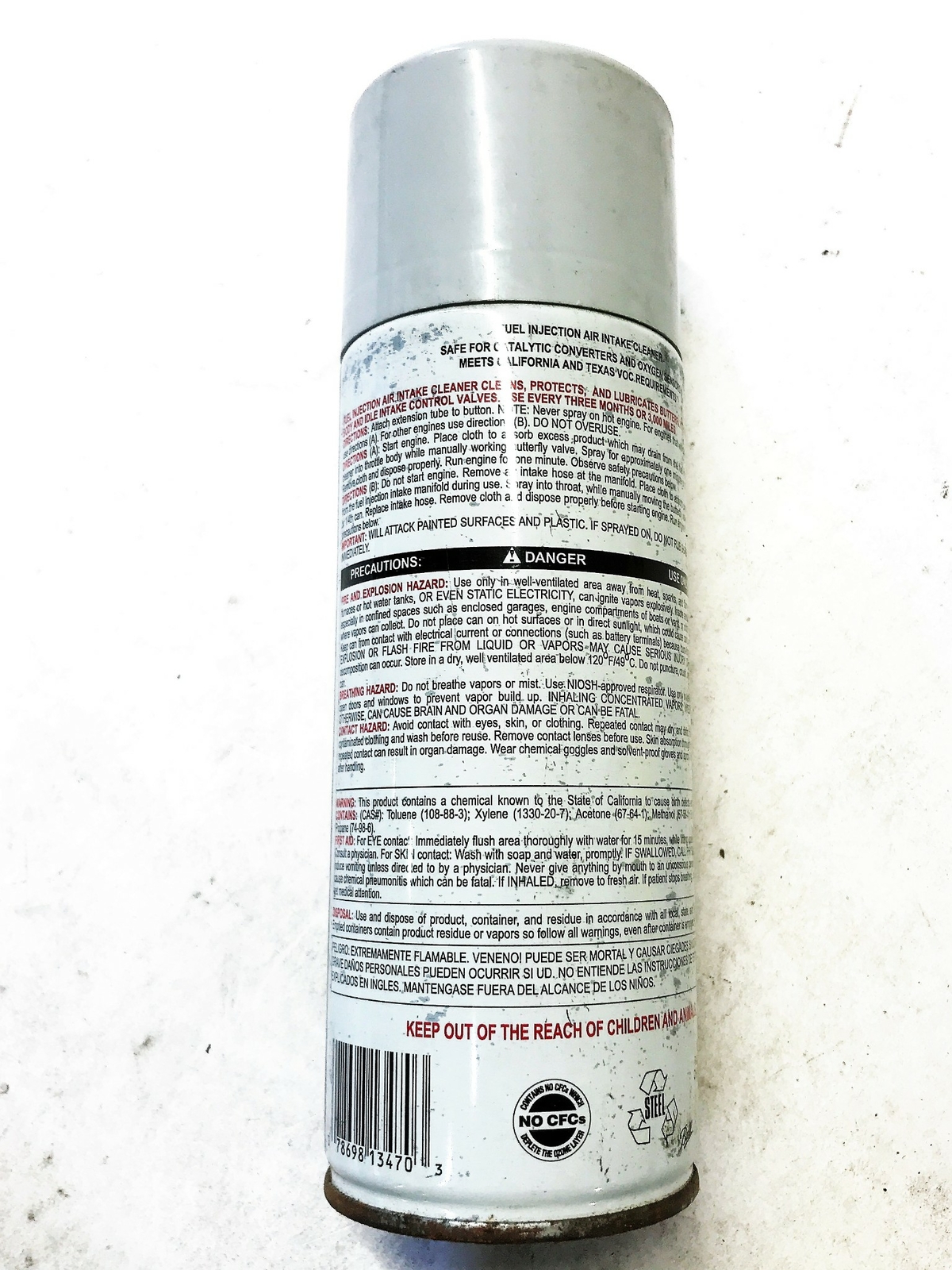 Gunk M4712 Clear One Each 12 Oz. Throttle Body and Air Intake Cleaner