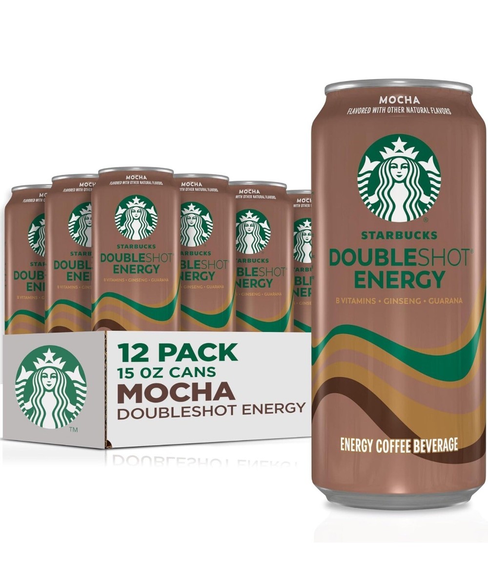 Starbucks Doubleshot Energy Espresso Coffee, Mocha, 15 oz Cans (12