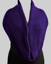 Women Girls Winter Fall Wool Round Beautiful Purple Scarf Neck Warmer Soft Comfy