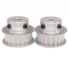 2x XL 19T Timing Belt Pulley Synchronous Wheel 6mm Bore For 10mm Width Belt