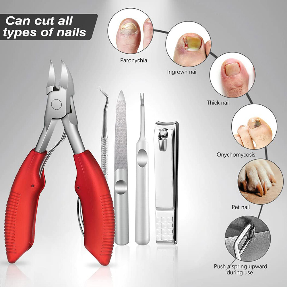 MedicalGrade Toenail Clippers Podiatrist's Nippers for Ingrown and Thick Nail eBay