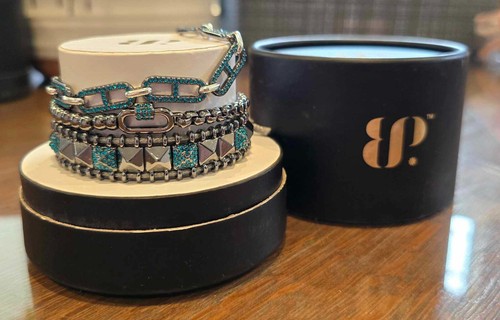 Bomb Party Fall Stacks 2024 RBP8344 A Pop of Teal, Gorgeous, Hematite & Silver