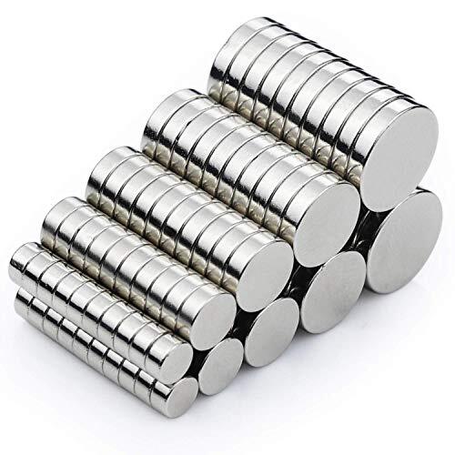 DIYMAG 100Pcs Refrigerator Magnets, Small Round Disc Magnets Assorted Sizes - Picture 23 of 36