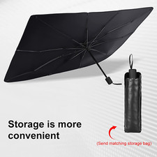 Foldable Car Windshield Umbrella - Sun Shade for Front Windows, Large Size