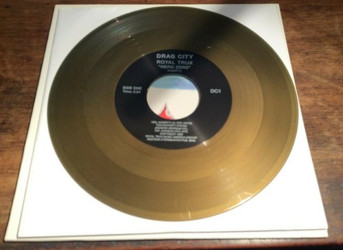 Royal Trux 7" Hero Zero b/w Love Is... 2014 Reissue Gold Vinyl (Drag City) mint - Picture 3 of 3