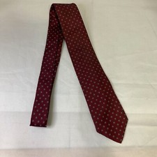 6691 Maroon Polkda Dot Mens Necktie, Tie