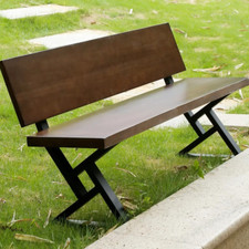 16 Inch Metal Bench Legs,Backrest Bracket Set of 2,Ideal for DIY Projects with B