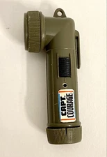 Captain Courage flashlight for action figure 3.5” Military Green
