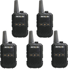 RT15 Walkie-Talkie Mini, Radio Ricetrasmittenti Portatili, PMR446, VOX, CTCSS DC