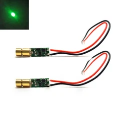 2pcs Green Laser Light 515nm 520nm 5mw Green Laser Diode Dot Module Positioning