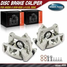 2Pcs Rear Left & Right Side Disc Brake Caliper w/ Bracket for Mazda 6 2016-2021