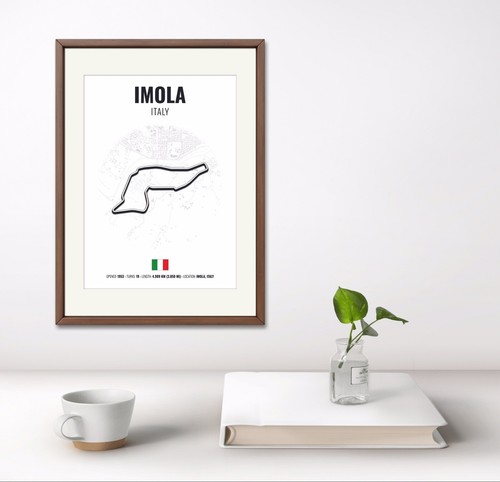 Póster Imola F1 Grand Prix, impresión italiana de Fórmula 1, regalo Grand Prix Race Track. - Imagen 4 de 4